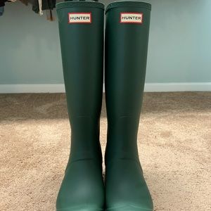 Matte Hunter Green Hunter Boots